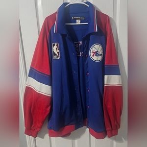 VINTAGE REEBOK Hardwood Classics SIXERS Jacket Size 4x MENS